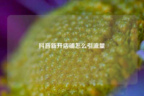抖音新开店铺怎么引流量